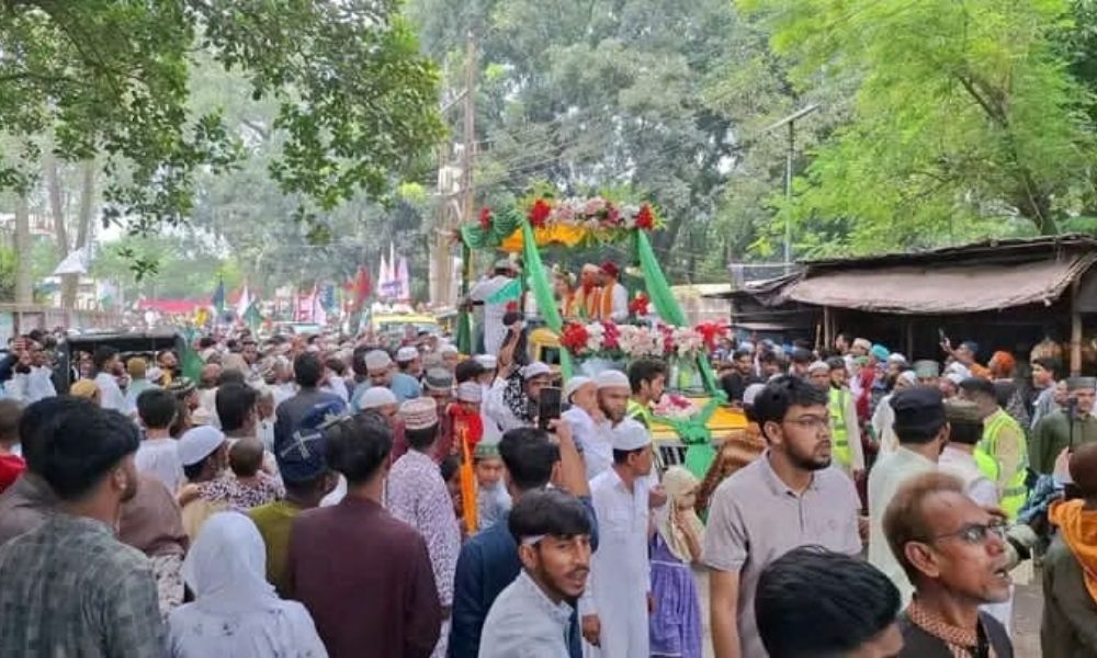 সৈয়দপুরে ঈদে মিলাদুন্নবী উপলক্ষে বর্ণাঢ্য জশনে জুলুস